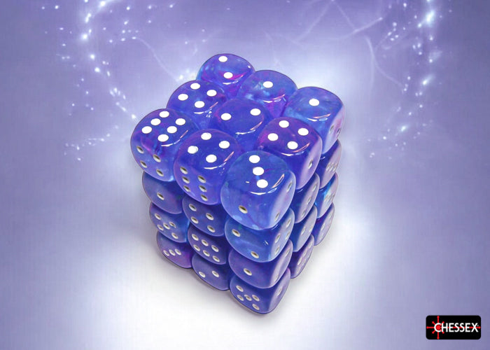 Chessex - 12mm D6 - Nebula: Aura/White