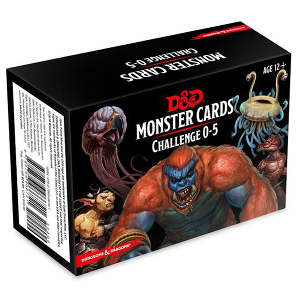 D&D - Monster Cards - Challenge 0-5 Deck