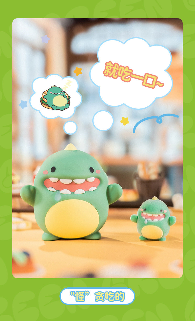 "Strange" cute little dragon Green series blind box