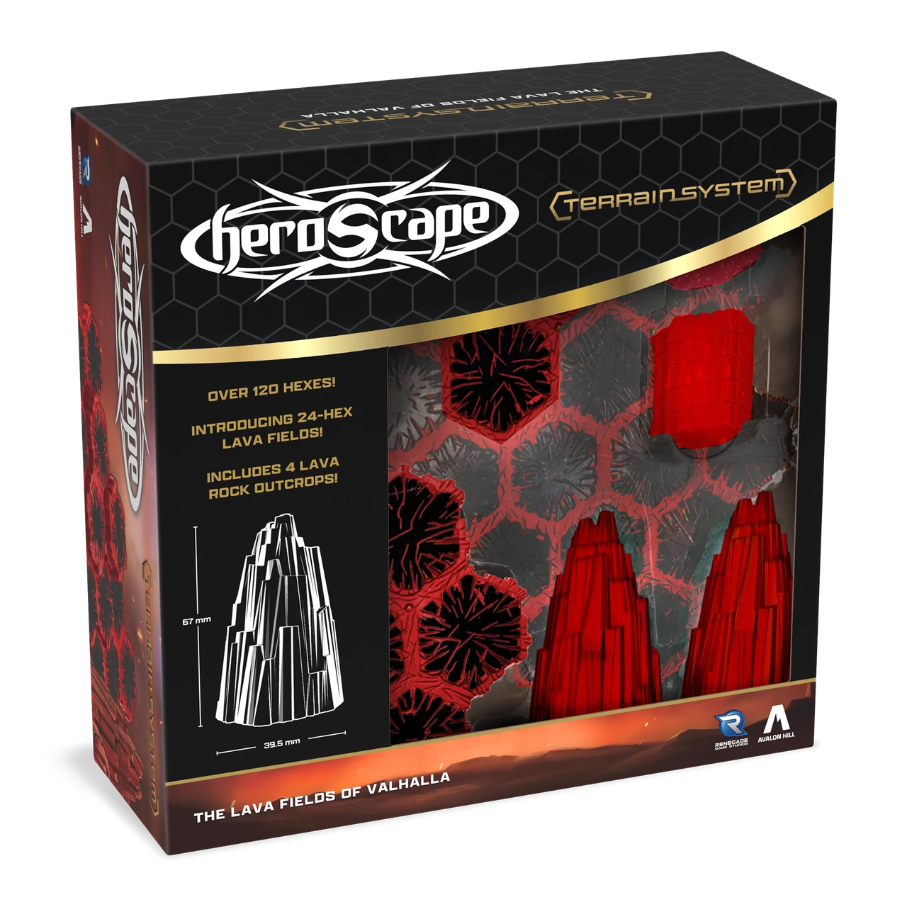 Heroscape - Terrain - The Lava Fields of Vahalla