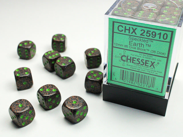 Chessex - 12mm D6 - Speckled: Earth