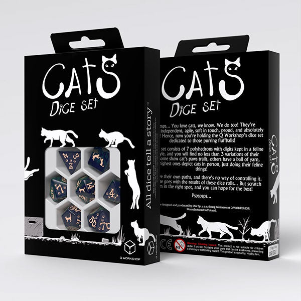 7-Die Set: Cats Dice- Mittens