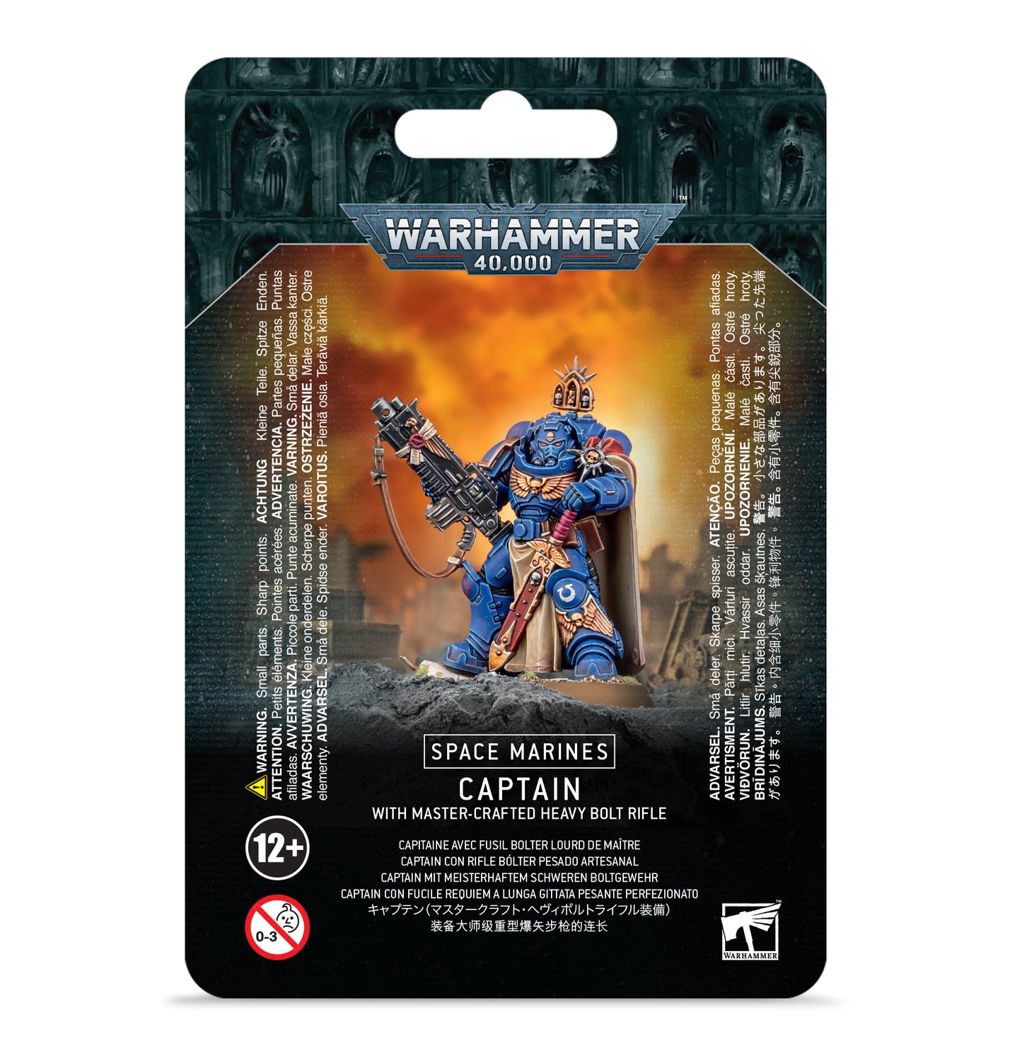 Warhammer 40K - Space Marines - Captain w/ Master-Crafted Bolt Rifle