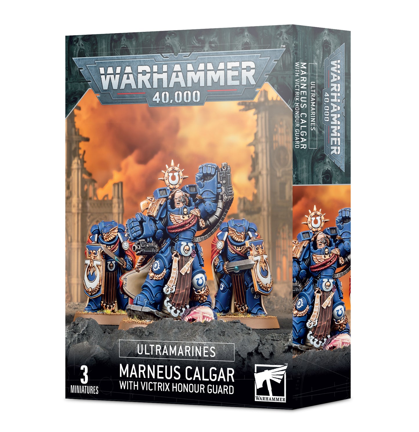 Warhammer 40K - Ultramarines - Marneus Calgar with Victrix Honour Guard