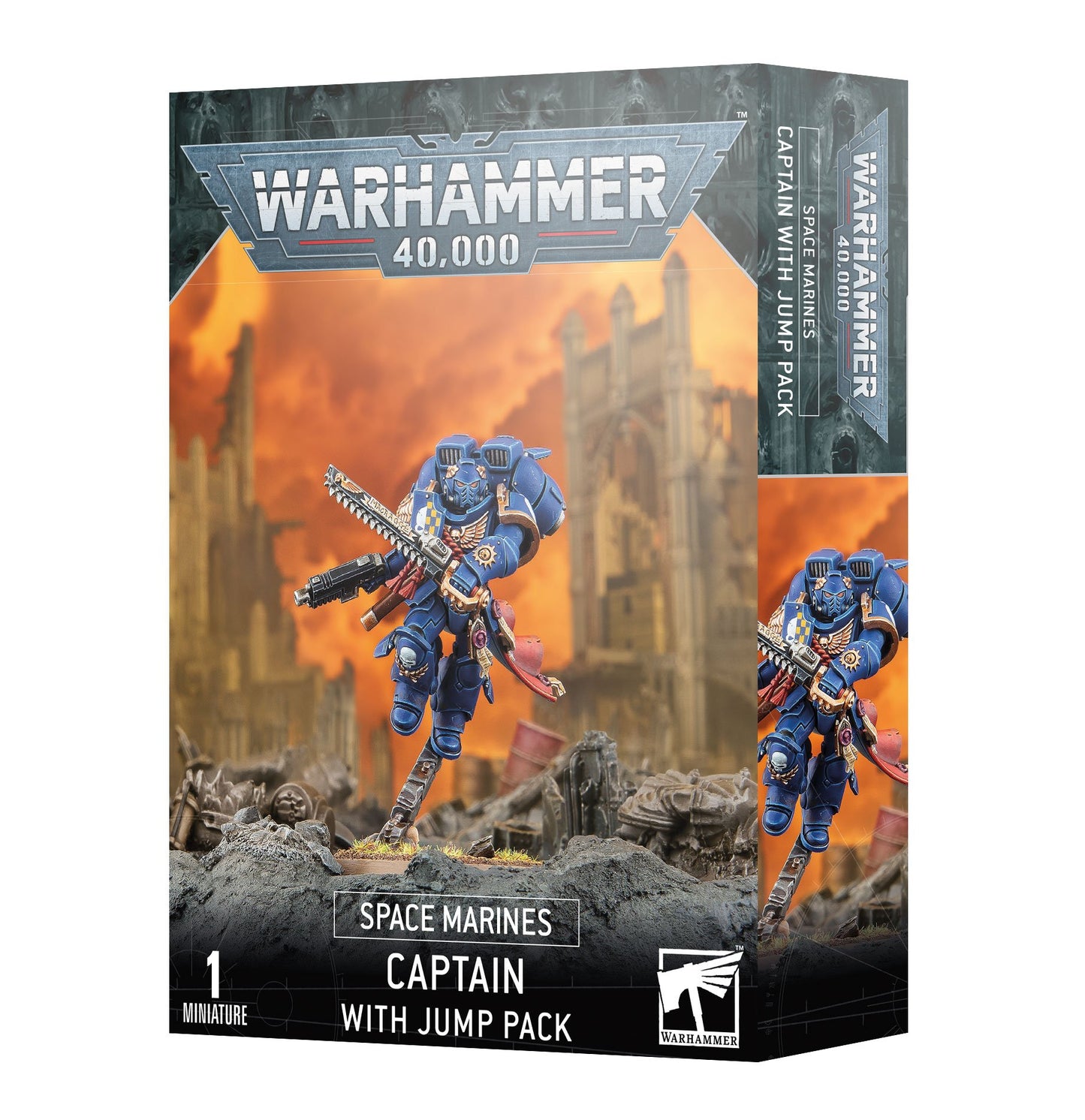 Warhammer 40K - Space Marines - Captain with Jump Pack