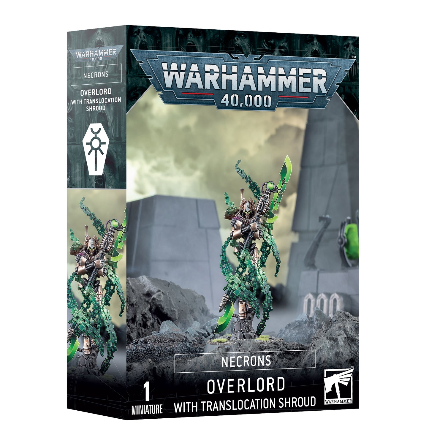Warhammer 40K - Necrons - Overlord with Translocation Shroud
