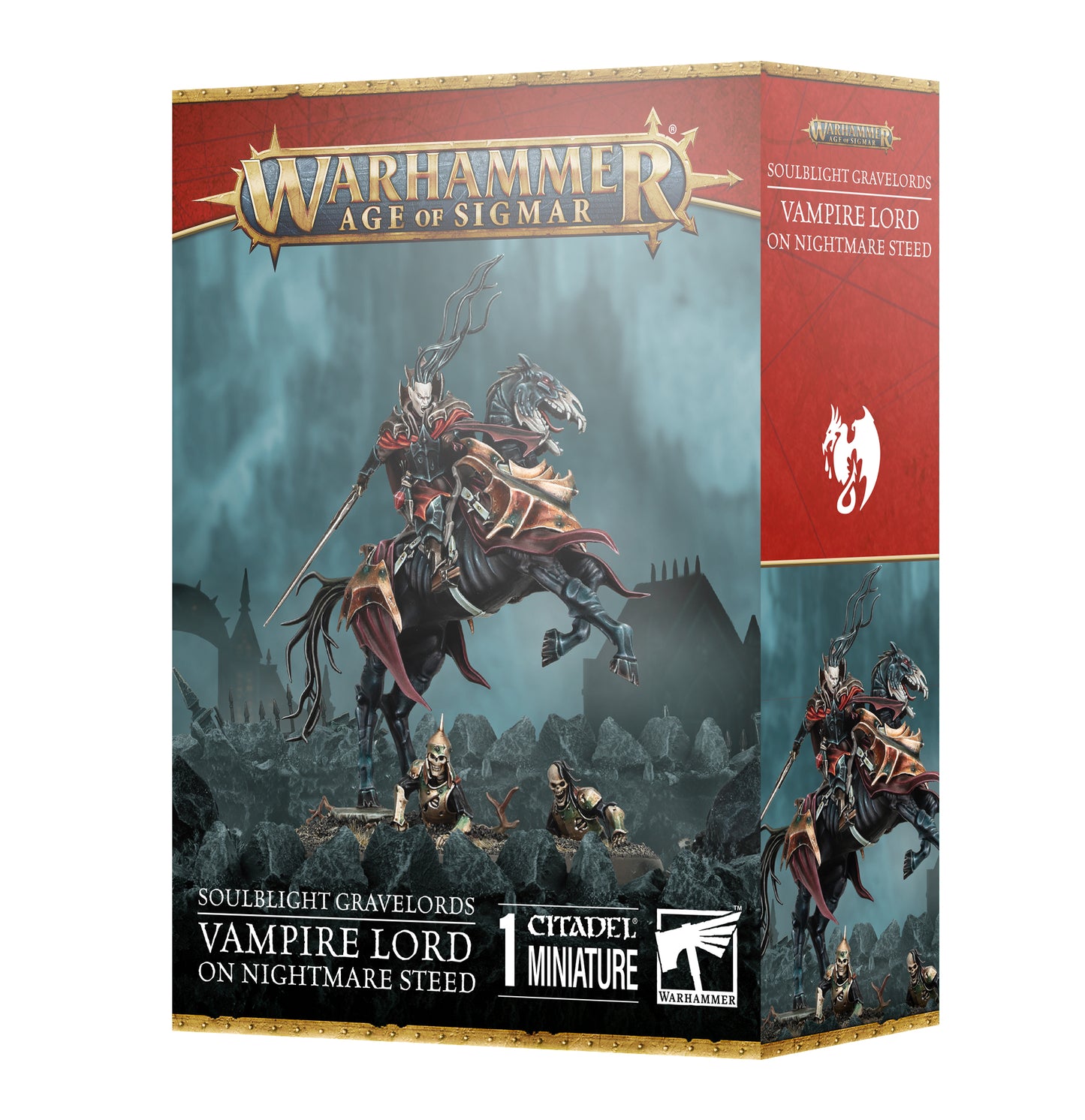 Warhammer Age of Sigmar - Soulblight Gravelords - Vampire Lord on Nighmare Steed