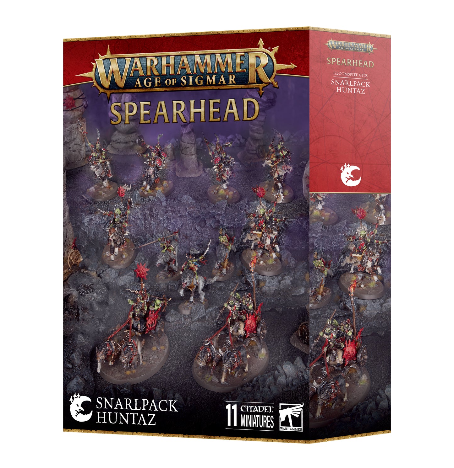 Warhammer Age of Sigmar - Gloomspite Gitz - Snarlpack Huntaz