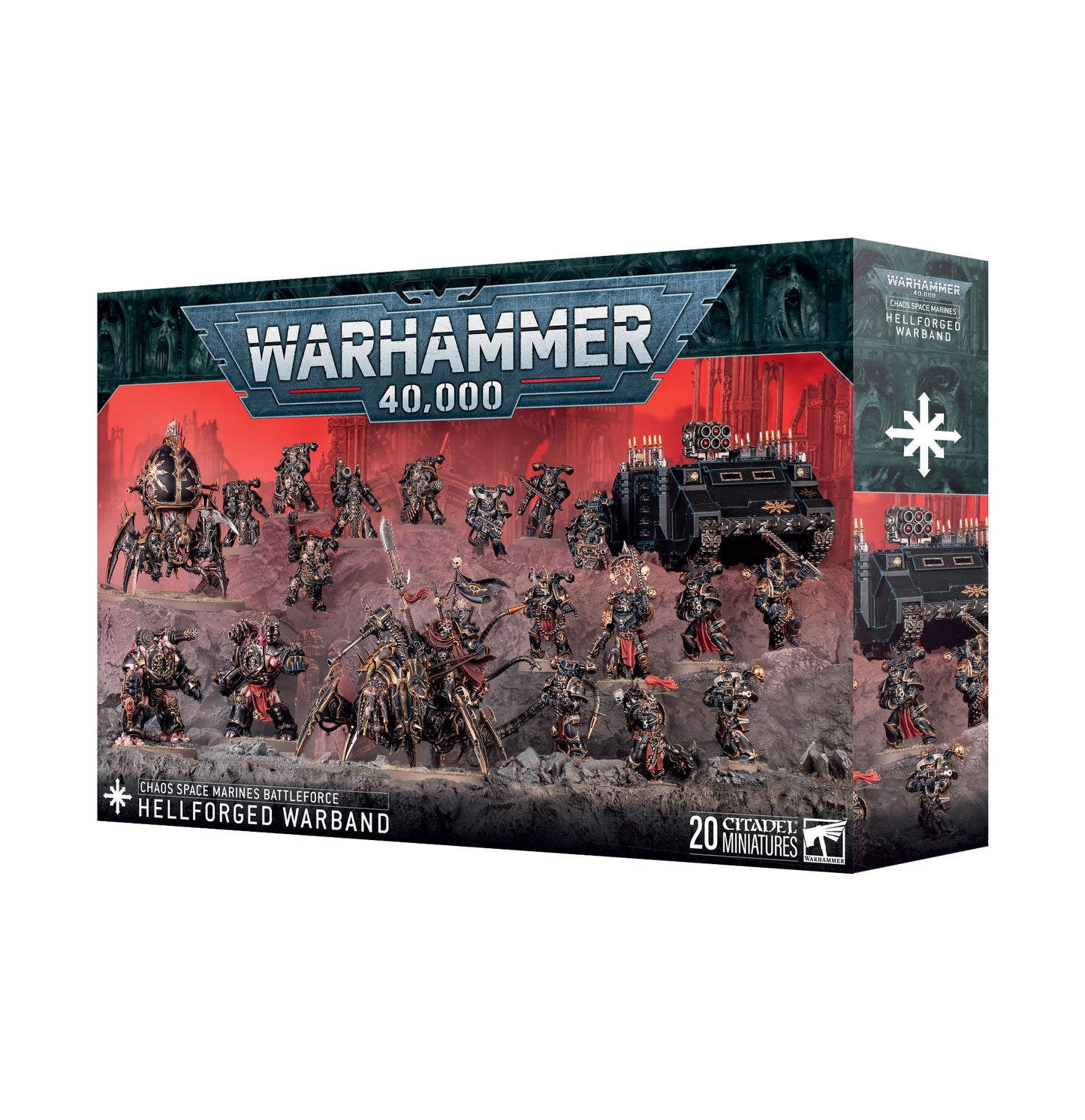 Warhammer 40K - Chaos Space Marines - Battleforce: Hellforged Warband (2025)