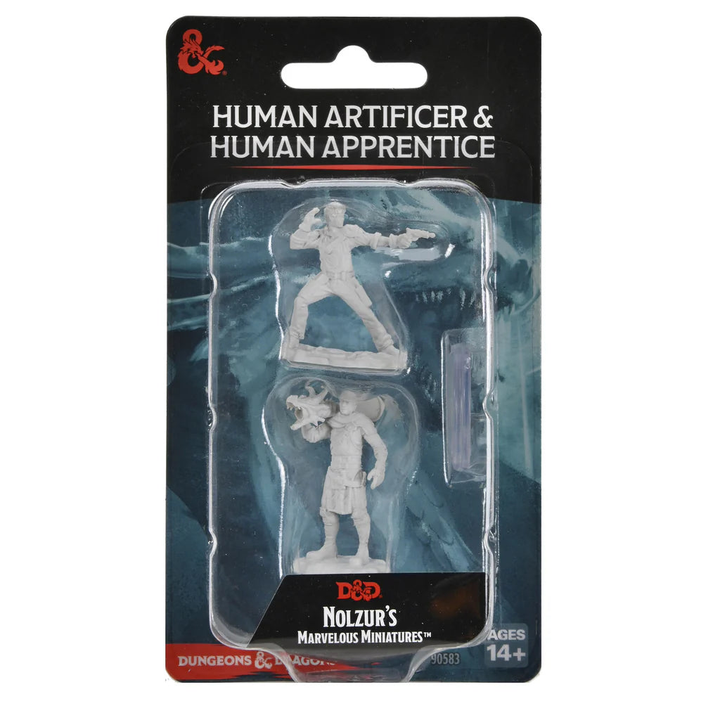 Wizkids - Miniature - Human Artificer and Human Apprentice