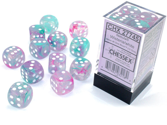 Chessex - 16mm D6 - Nebula: Wisteria/White