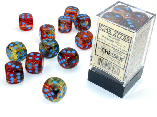 Chessex - 16mm D6 - Nebula: Primary/Blue