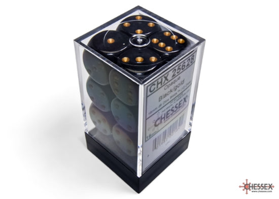 Cheesex - 16mm D6 - Opaque: Black/Gold