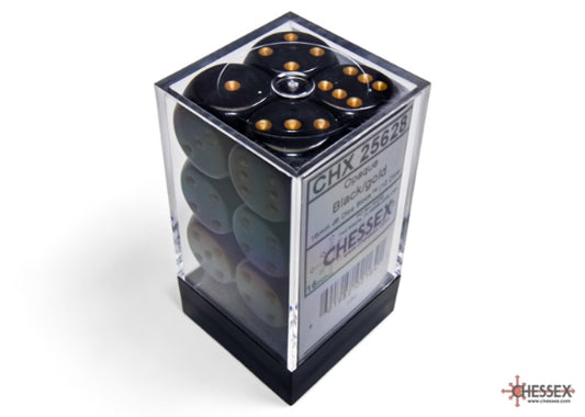 Cheesex - 16mm D6 - Opaque: Black/Gold
