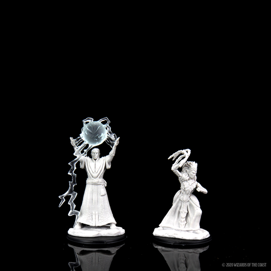 Wizkidz - Miniature - Drow Mage & drow Priestess