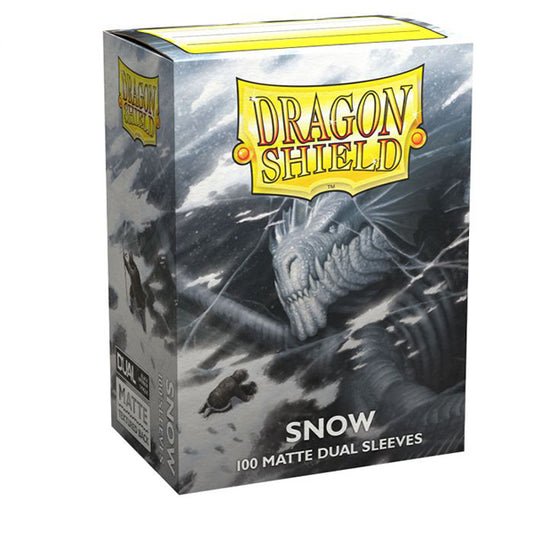 Dragon Shield - 100ct Dual Matte  - Snow