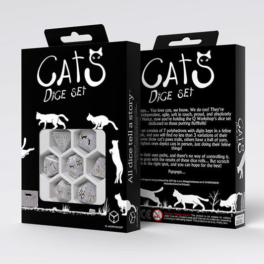 7-Die Set: Cats Dice- Purrl