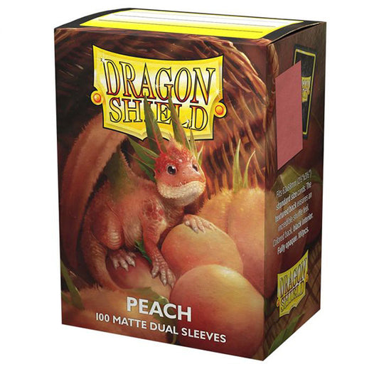 Dragon Shield - 100ct Dual Matte  - Peach