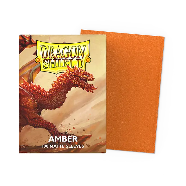 Dragon Shield - 100ct Matte - Amber