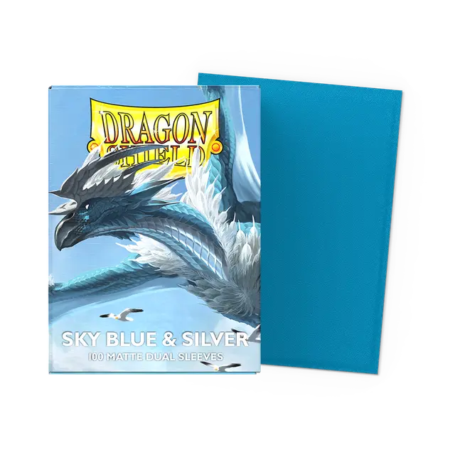 Dragon Shield - Dual Matte - Sky Blue & Silver