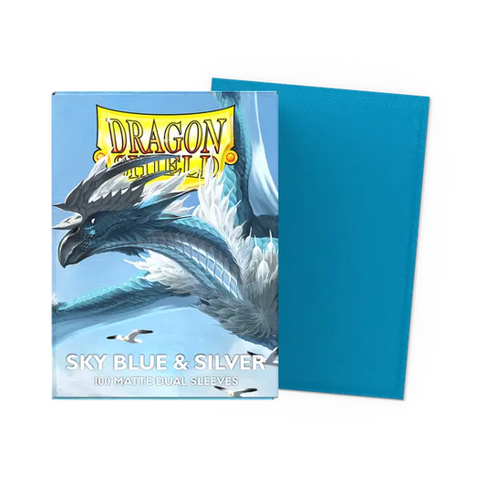 Dragon Shield - Dual Matte - Sky Blue & Silver