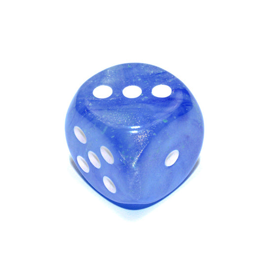 Chessex - 16mm D6 - Borealis: Sky Blue/White