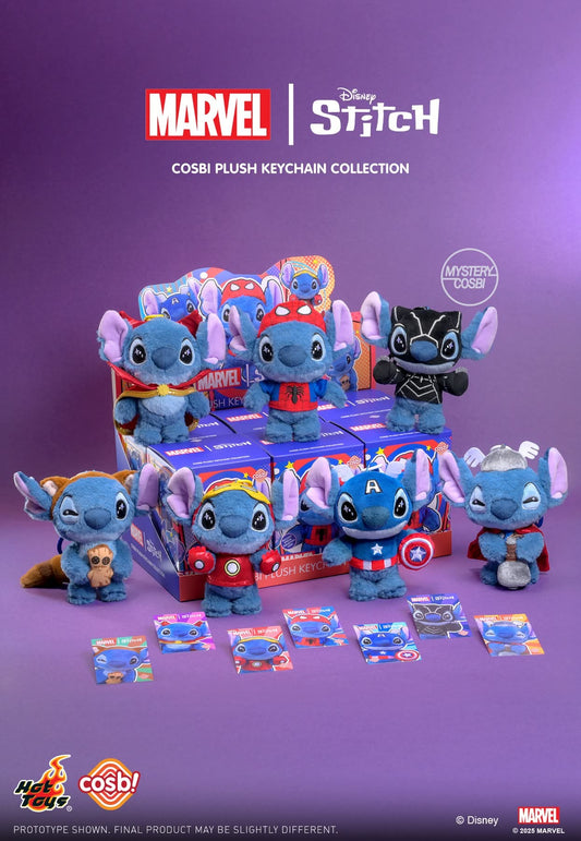 Marvel Stitch Cosbi Plush Keychain Blind Box