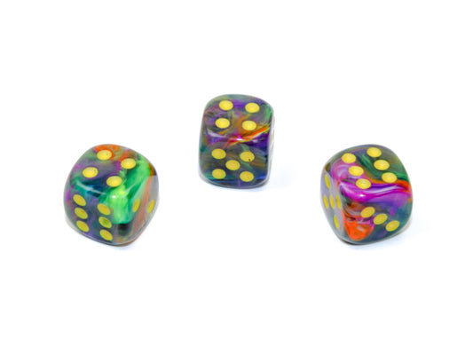 Chessex - 12mm D6 - Festive: Rio/Yellow