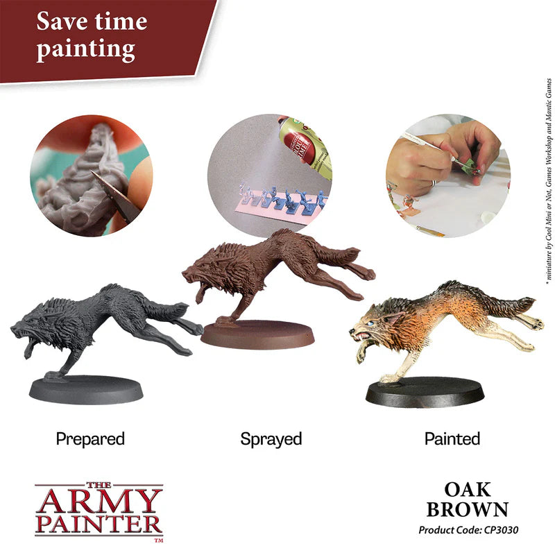 the Army Painter - Spray Primer - Oak Brown