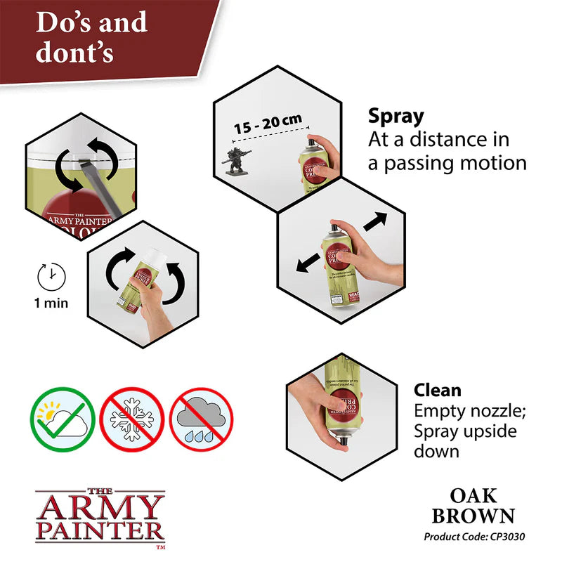 the Army Painter - Spray Primer - Oak Brown