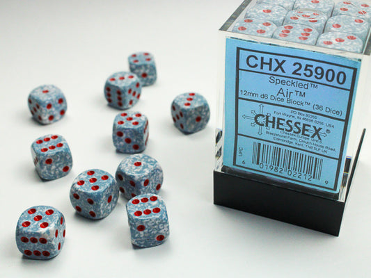 Chessex - 12mm D6 - Speckled: Air