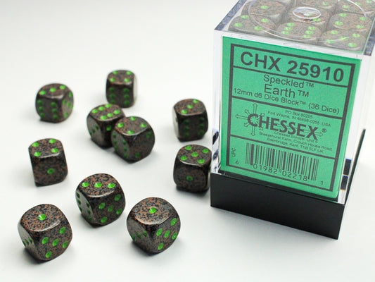 Chessex - 12mm D6 - Speckled: Earth
