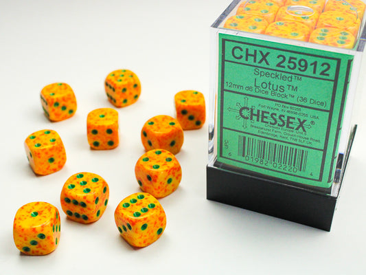 Chessex - 12mm D6 - Speckled: Lotus