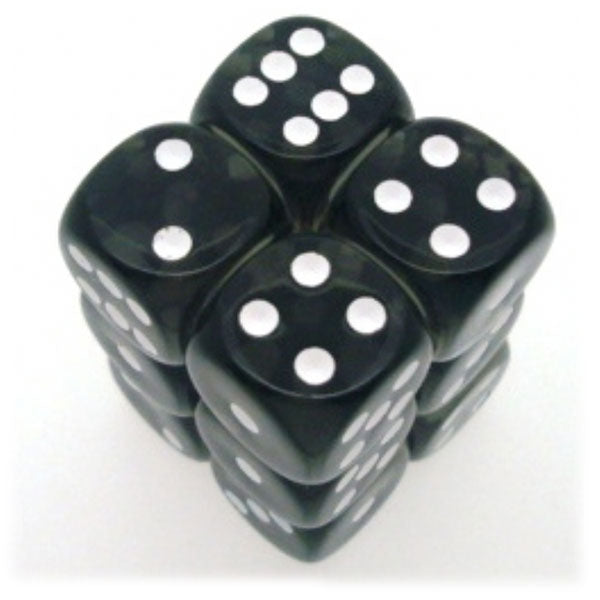 Chessex - 16mm D6 - Translucent: Smoke/White