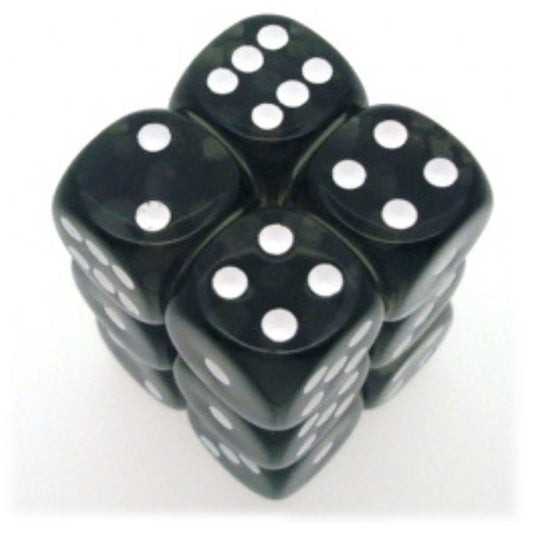 Chessex - 16mm D6 - Translucent: Smoke/White