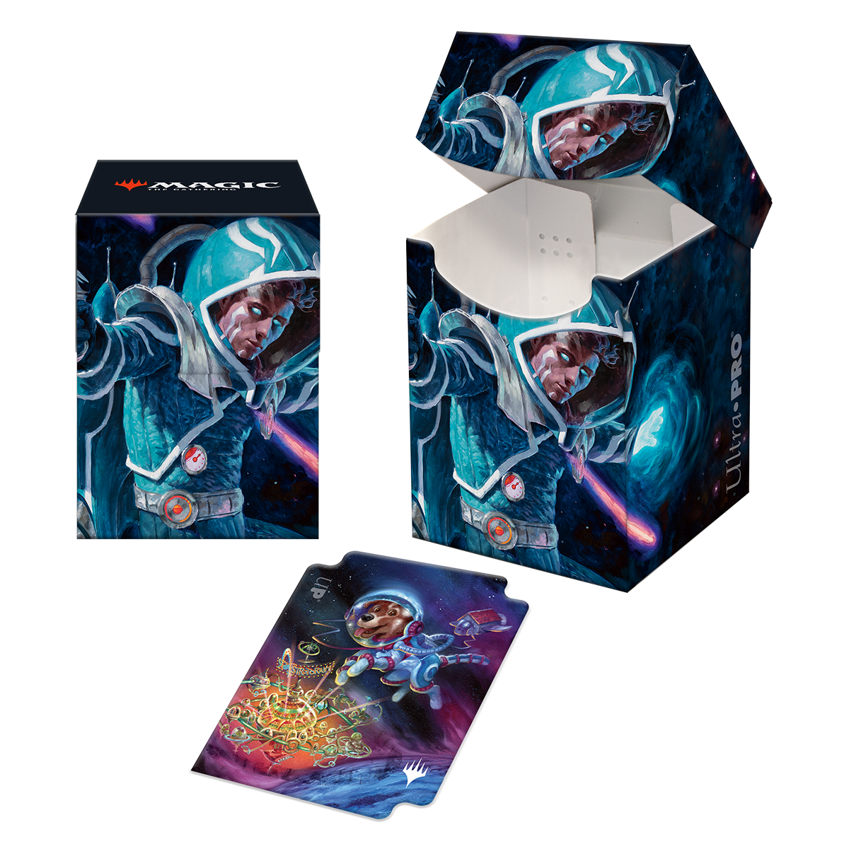 Ultra PRO: 100+ Deck Box - Unfinity (Space Beleren & Comet, Space Puppy)
