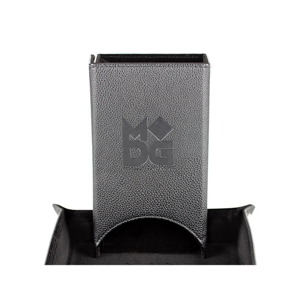 FanRoll - Fold Up Dice Tower - Black Leather