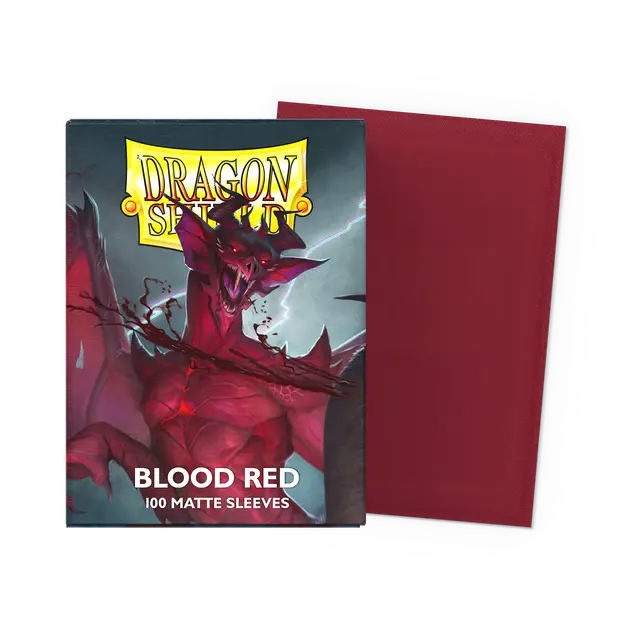 Dragon Shield - 100ct - Matte: Blood Red