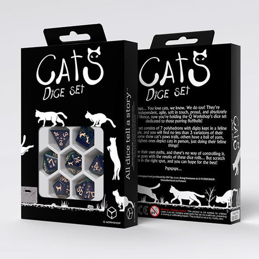 7-Die Set: Cats Dice- Mittens