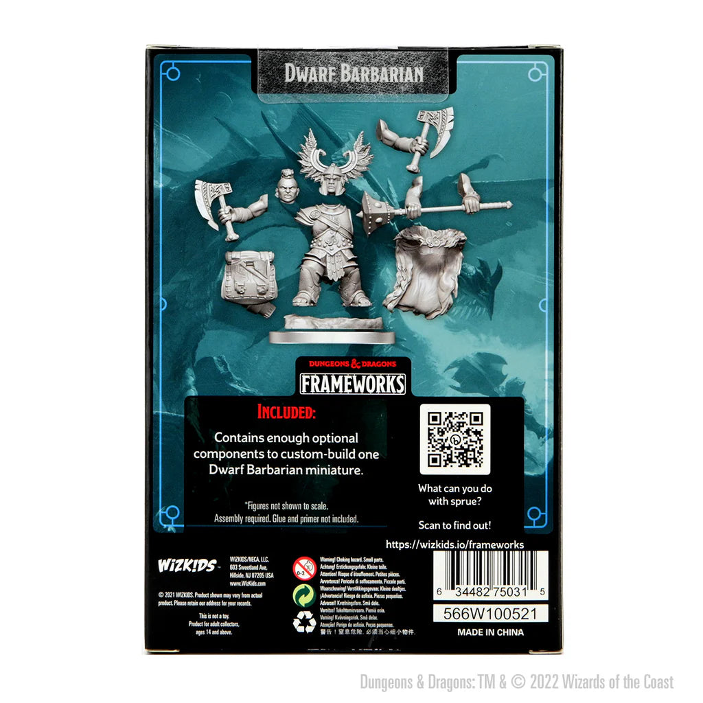 Wizkids - Frameworks - Dwarf Barbarian Female