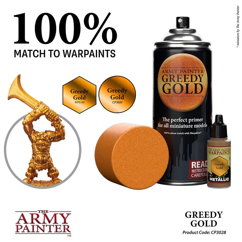 Army Painter - Spray Primer - Greedy Gold
