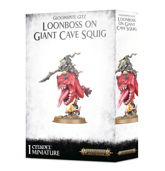 Warhammer  Age of Sigmar - Gloomspite Gitz - Loonboss on Giant Cave Squig