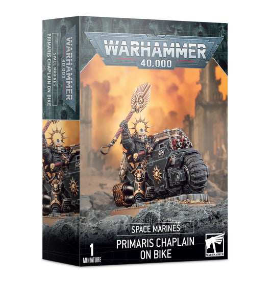 Warhammer 40K - Space Marines - Primaris Chaplain on Bike