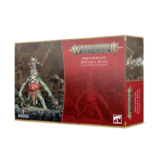 Warhammer Age of Sigmar - Orruk Warclans - Breaka-Boss on Mirebrute Troggoth