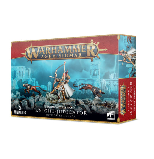 Warhammer Age of Sigmar - Stormcast Eternals - Knight-Judicator with Gryph-Hounds