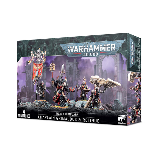 Warhammer 40K - Black Templars - Chaplain Grimaldus & Retinue