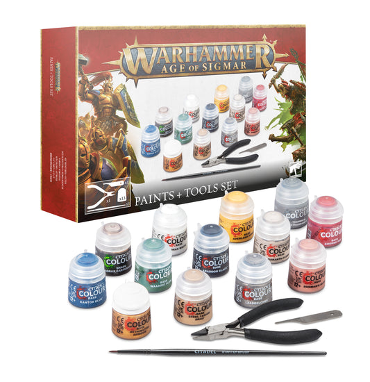 Warhammer Age of Sigmar - Paints and Tools Set
