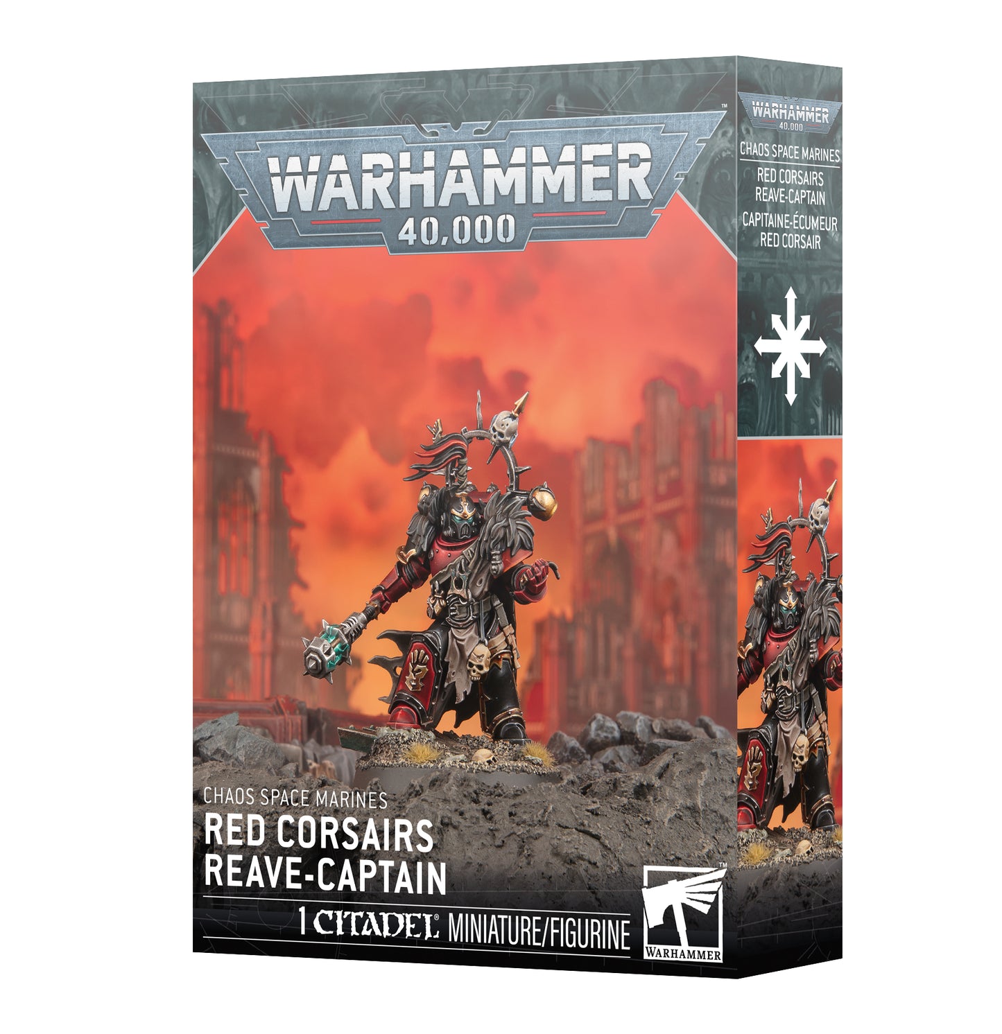 Warhammer 40K - Chaos Space Marines - Red Corsairs Reave-Captain