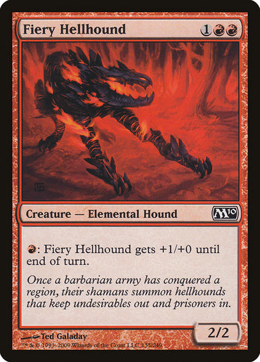 Fiery Hellhound [Magic 2010]