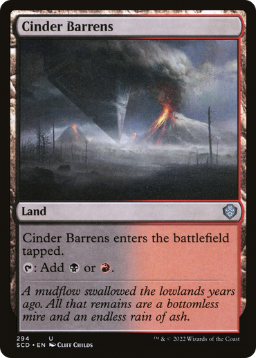 Cinder Barrens [Starter Commander Decks]